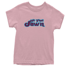 Hit That Jawn Philly Baseball graphic on Kids' Heavyweight Cotton T-Shirt in Light Pink