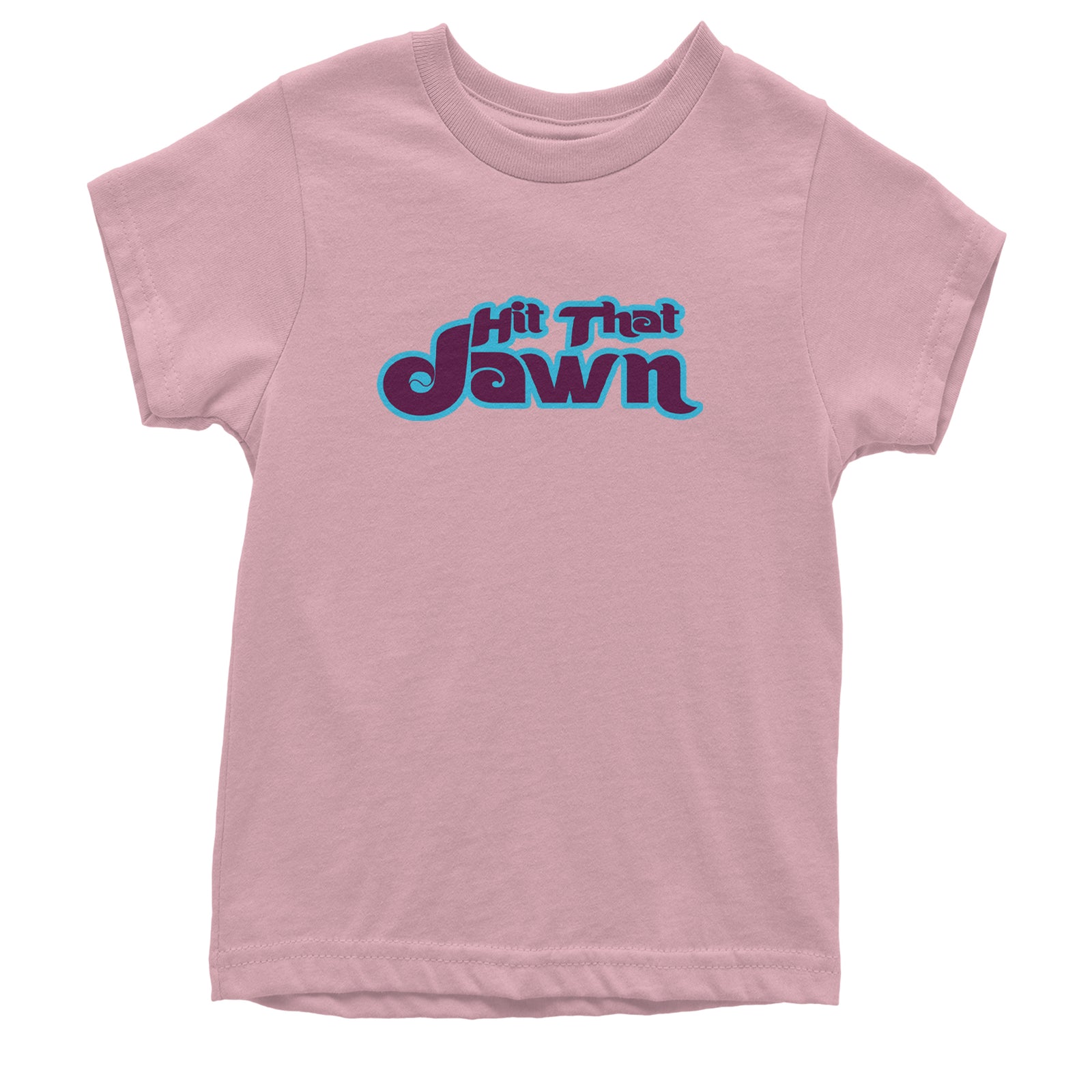 Hit That Jawn Philly Baseball Youth T-shirt Hot Pink