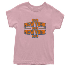 Go New York Go Basketball Youth T-shirt Light Pink