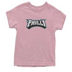 Philly Bold Block Throwback Youth T-shirt Light Pink