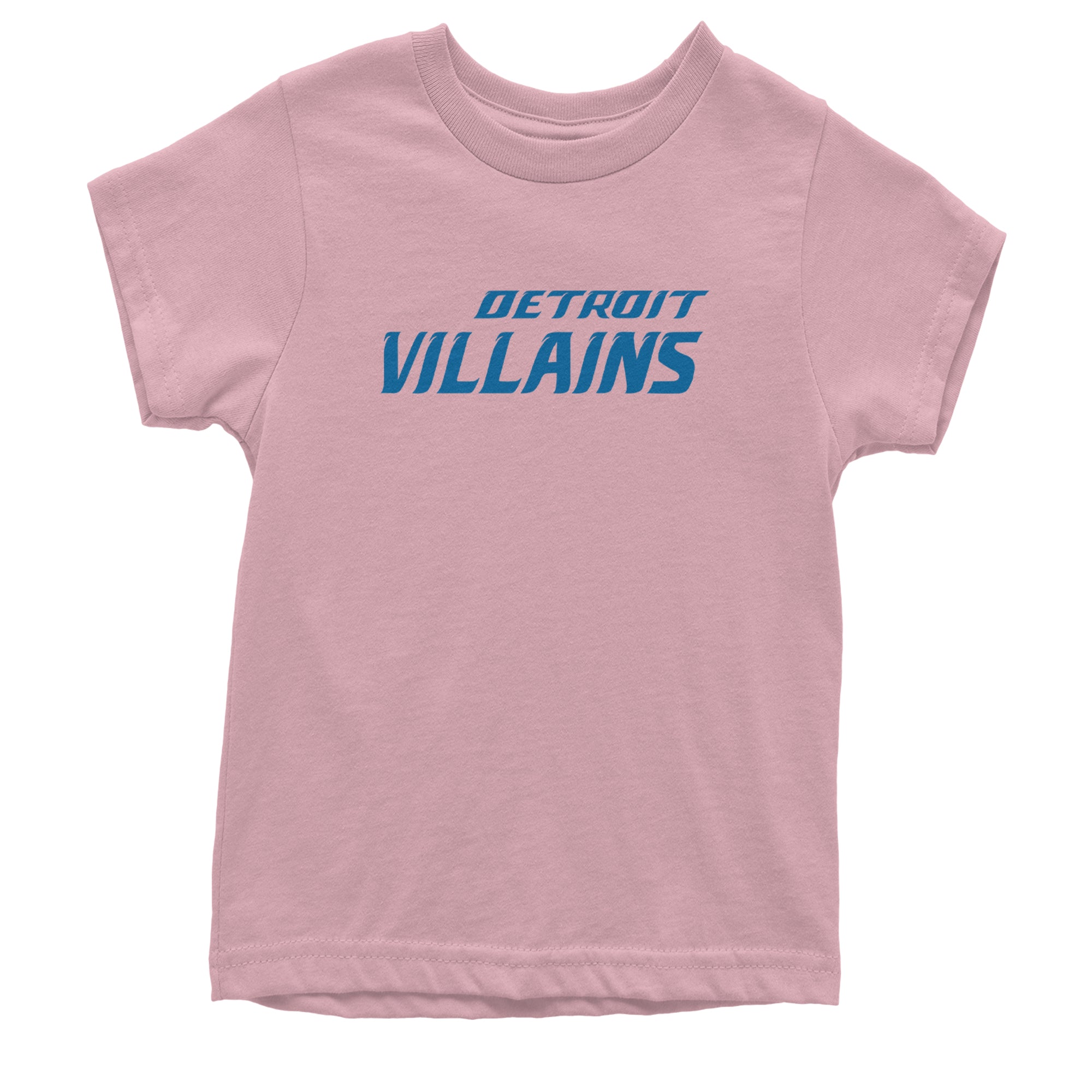 Detroit Villains Grit Football Youth T-shirt Light Pink