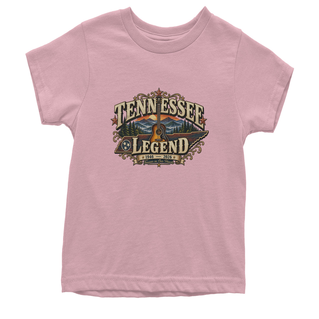 Tennessee Legend Country Music Dolly Youth T-shirt Light Pink