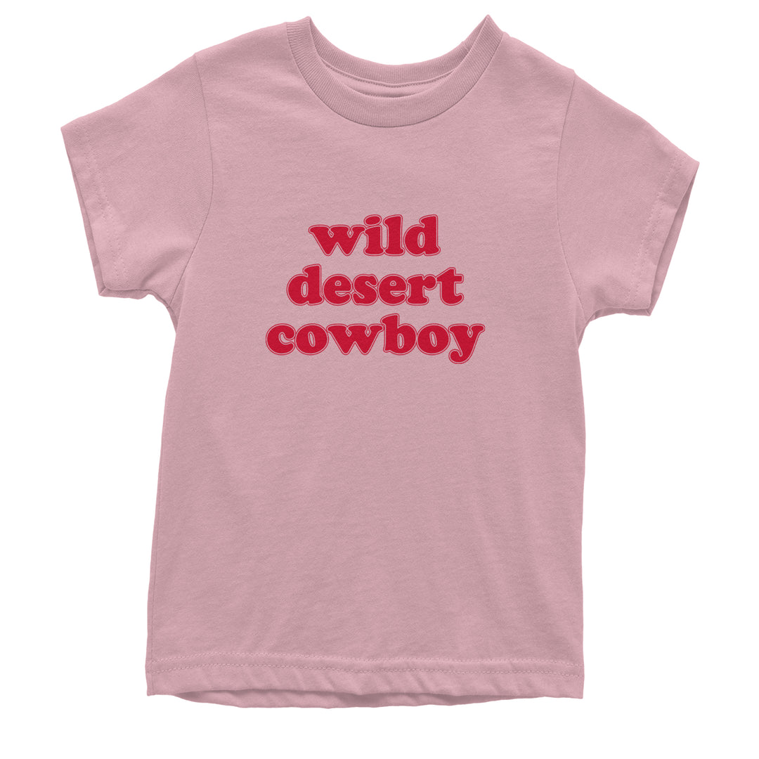 Wild Desert Cowboy Country Youth T-shirt Light Pink