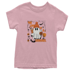 Life of a Showghoul Halloween Showgirl Vibes Youth T-shirt Light Pink