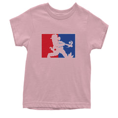 Batter Up Philly Baseball Phan Youth T-shirt Light Pink