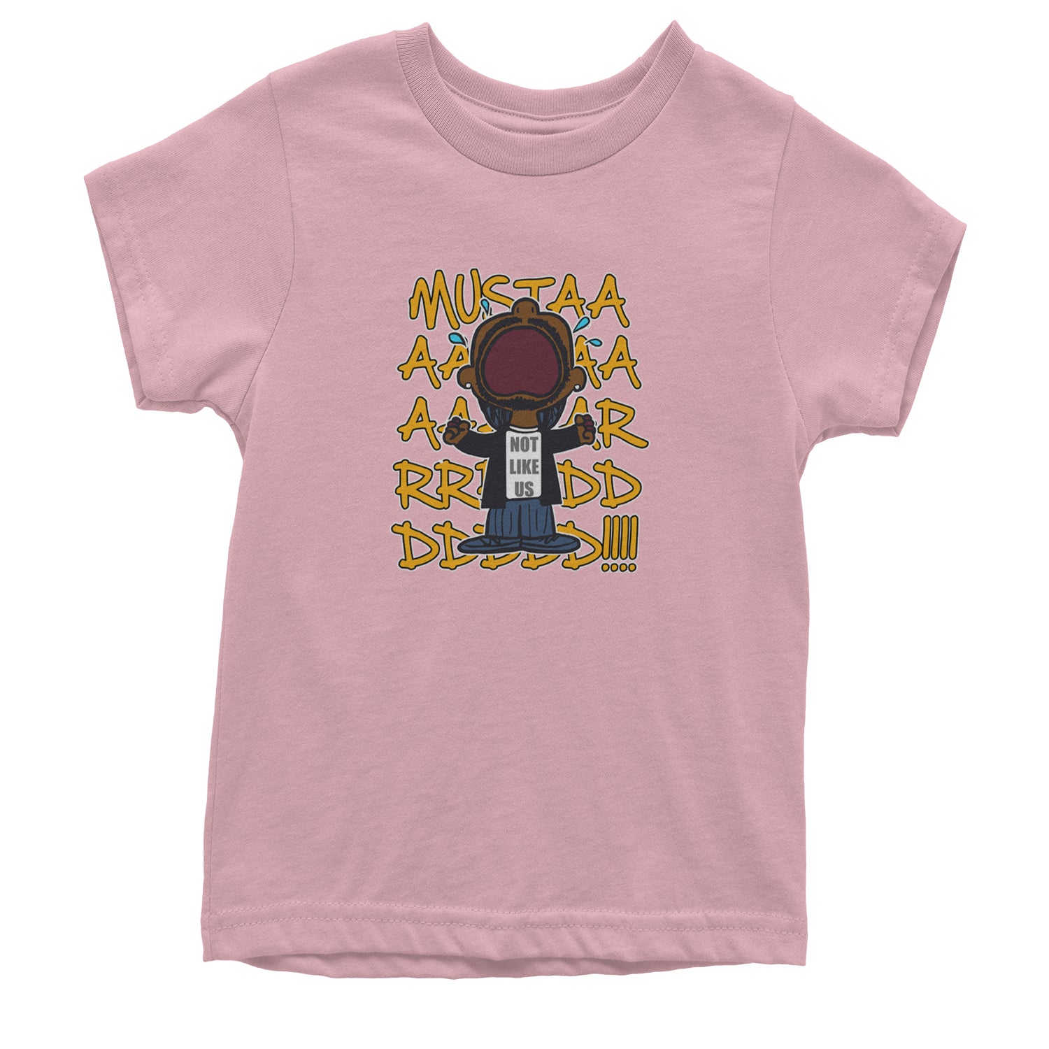 MUSTARD! Not Like Us Tv Off Youth T-shirt Light Pink