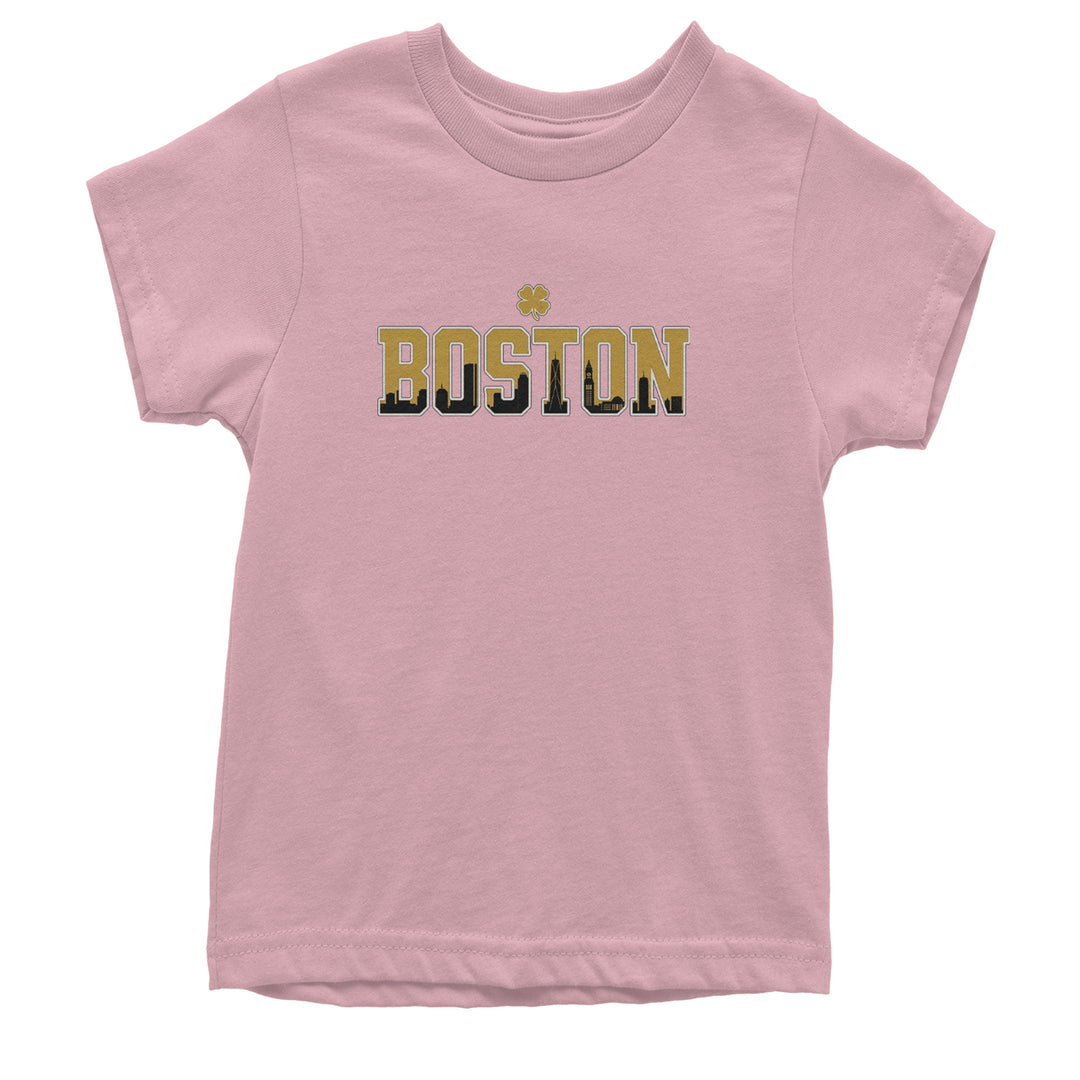 Boston City Pride Irish Youth T-shirt Light Pink