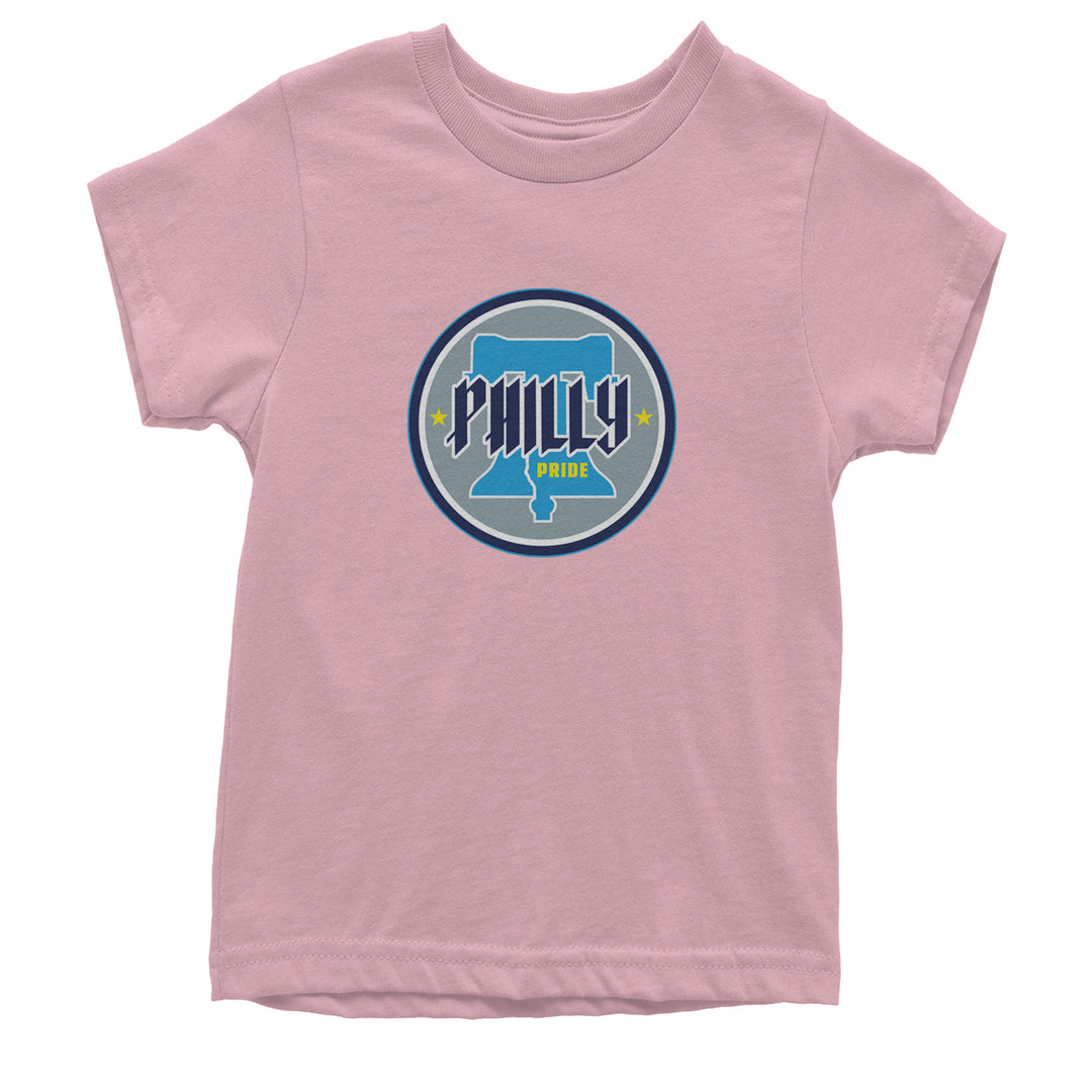 Philly Pride Liberty Bell Youth T-shirt Light Pink