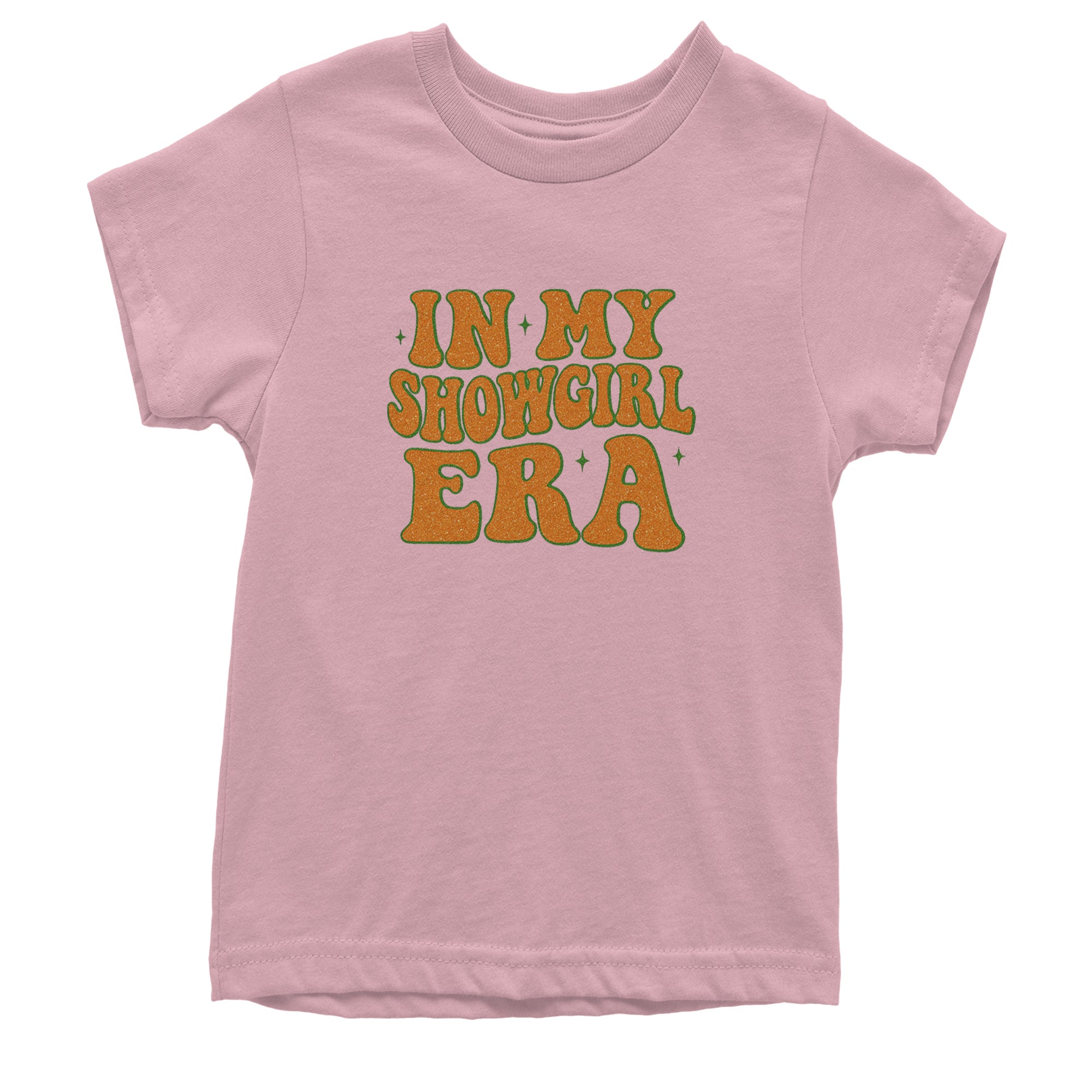 In My Showgirl Era Retro Youth T-shirt Light Pink