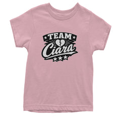 Team Ciara Scamanda Broken Heart Youth T-shirt Light Pink