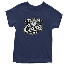 Team Ciara Scamanda Broken Heart Youth T-shirt Navy Blue