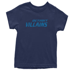 Detroit Villains Grit Football Youth T-shirt Navy Blue