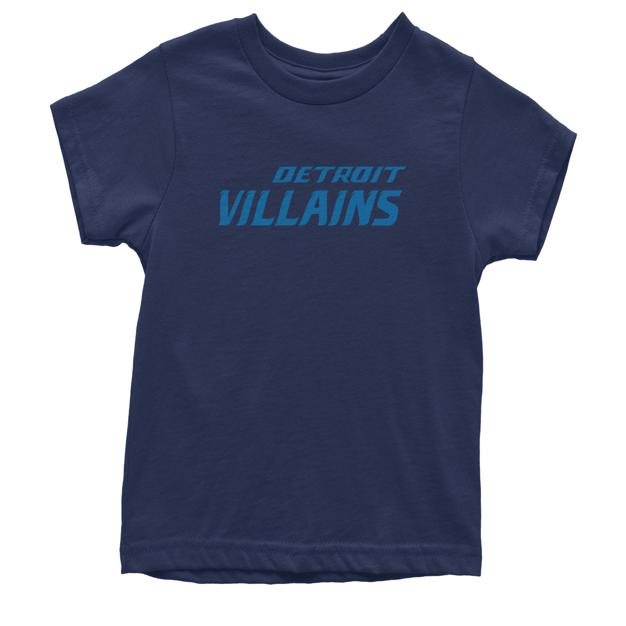 Detroit Villains Grit Football Youth T-shirt Navy Blue