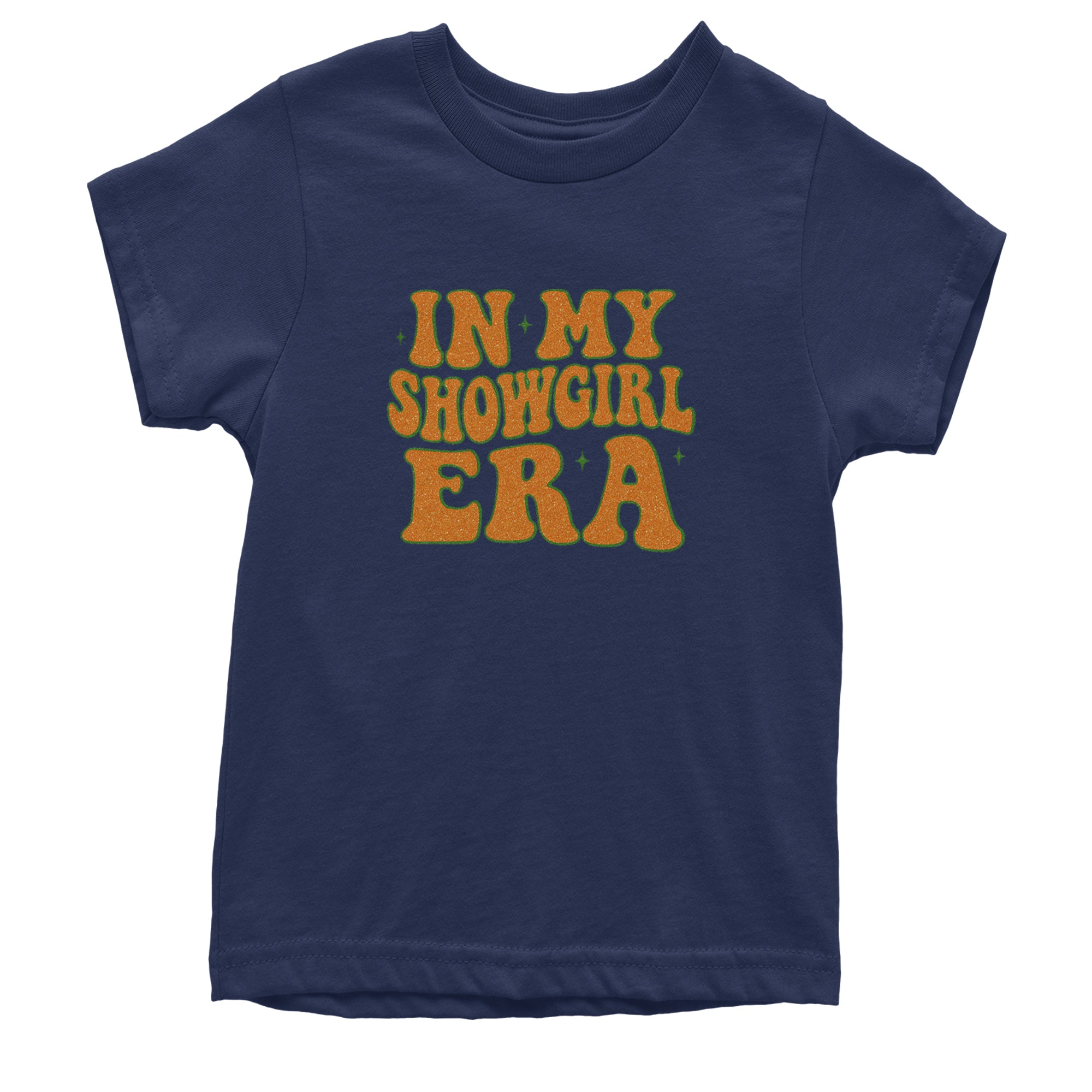 In My Showgirl Era Retro Youth T-shirt Navy Blue