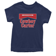 Cowboy Karter Country Act Two Youth T-shirt Navy Blue