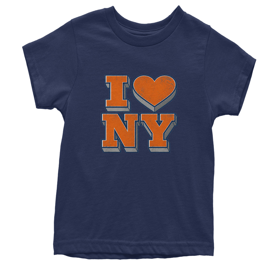 New York City Pride Heart Youth T-shirt Navy Blue