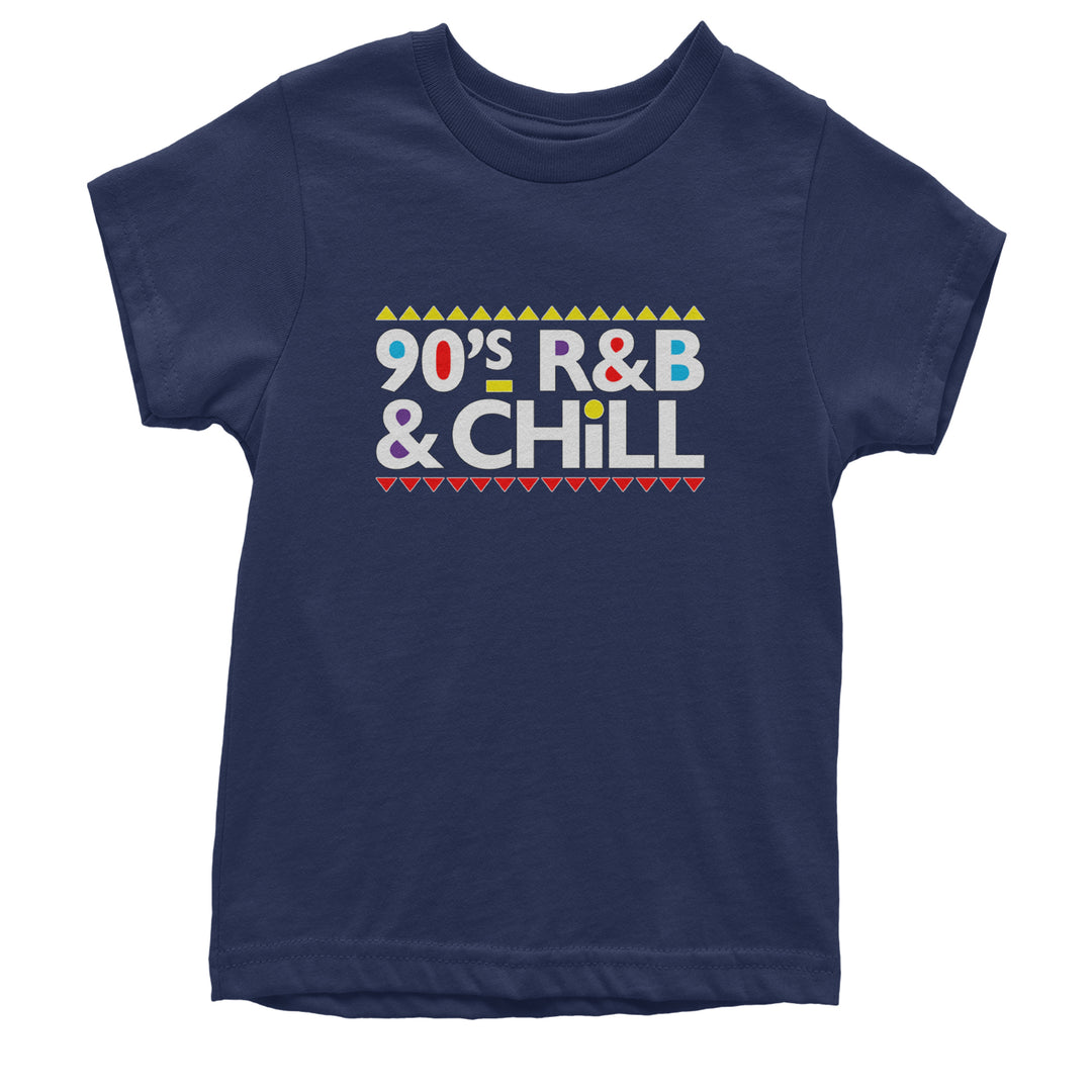 90s R&B and Chill Retro Throwback Youth T-shirt Navy Blue
