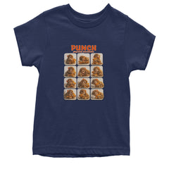 Punch Play Hard Love Harder Youth T-shirt Navy Blue