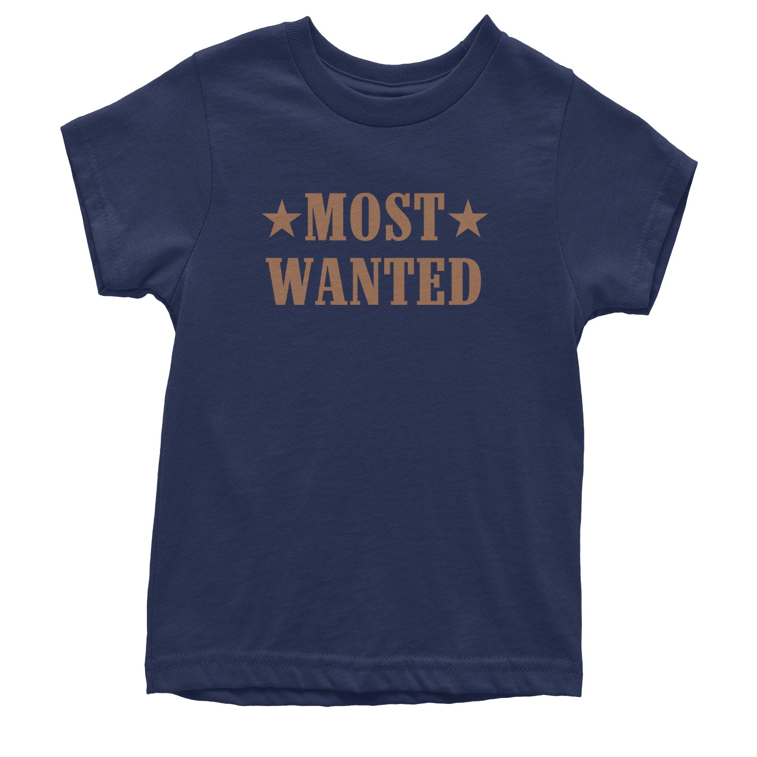 Most Wanted Cowboy Youth T-shirt Navy Blue