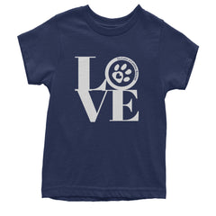 TLC LOVE Dog Rescue Youth T-shirt Navy Blue