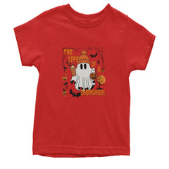 Life of a Showghoul Halloween Showgirl Vibes Youth T-shirt Red