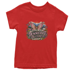 Forever Our Tennessee Butterfly Dolly Youth T-shirt Red