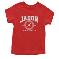 Jason Son of Jupiter Storm Bringer Youth T-shirt Red