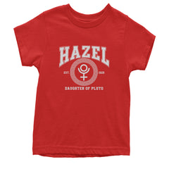 Hazel Daughter of Pluto Roman Gold Youth T-shirt Red