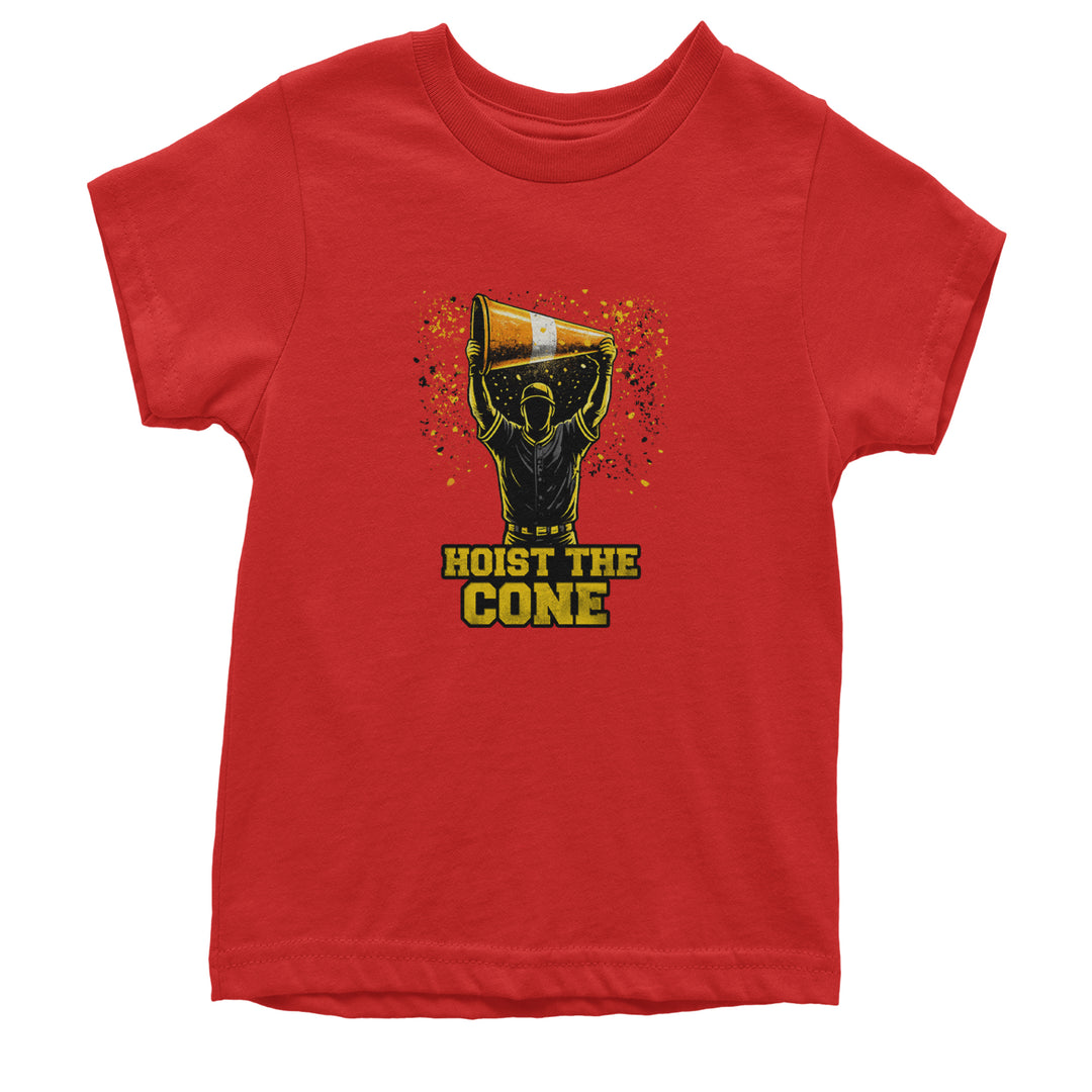 Hoist The Cone Pittsburgh Pride Youth T-shirt Red