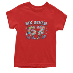 67 Candy Swirl Meme Youth T-shirt Red