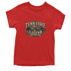 Tennessee Legend Country Music Dolly Youth T-shirt Red