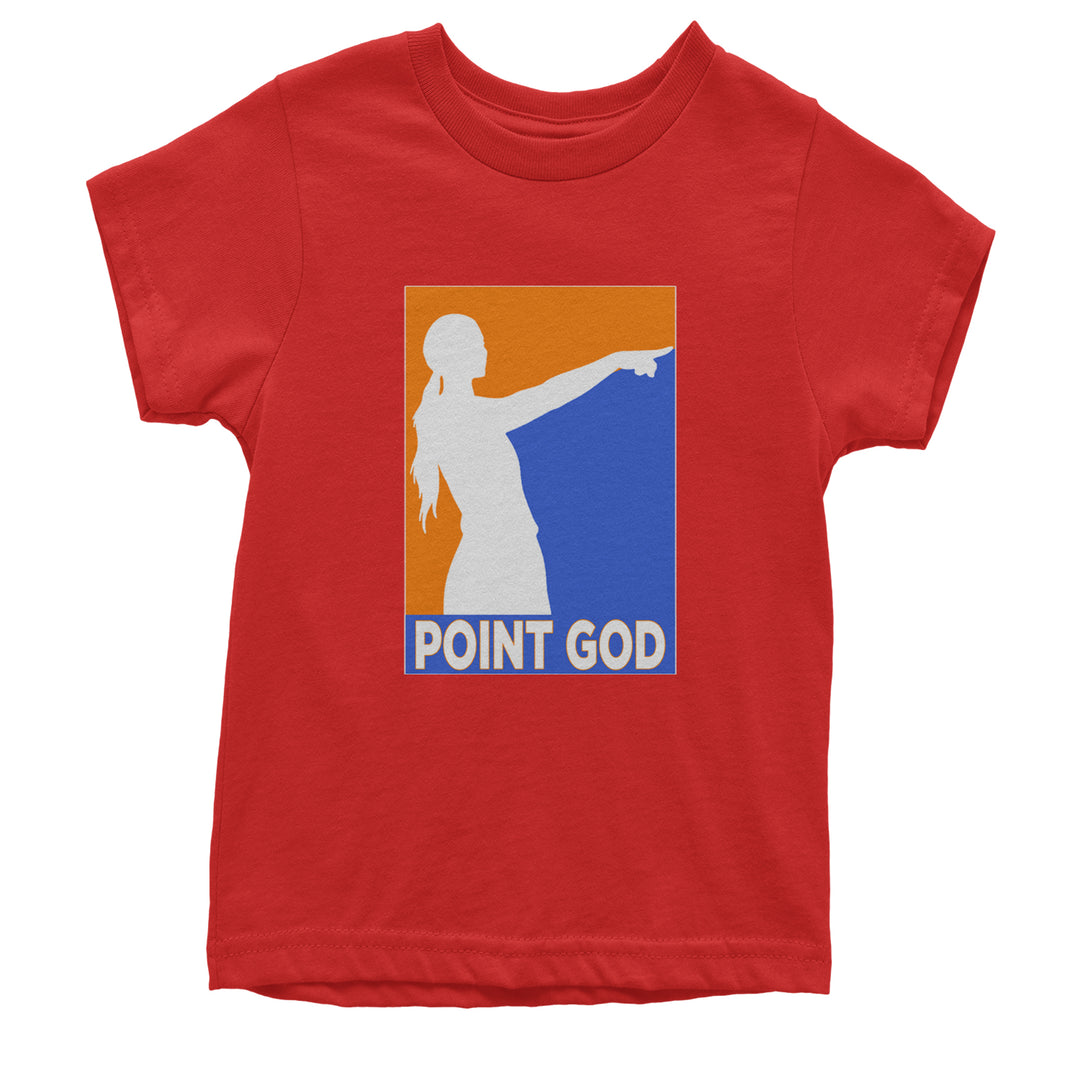 Point God Cunningham Basketball Pointing Meme  Youth T-shirt Red