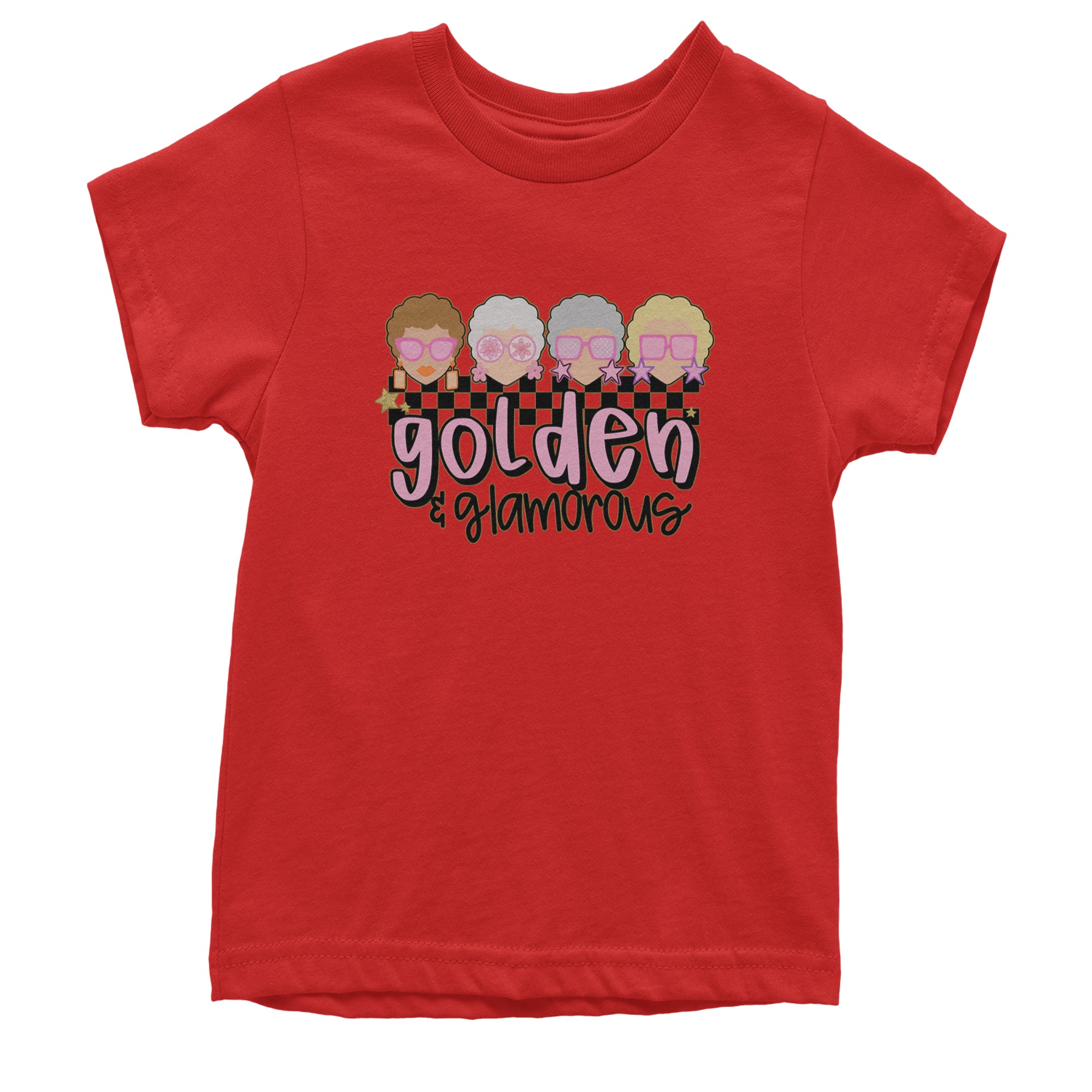 Golden And Glamorous Golden Girls Youth T-shirt Red