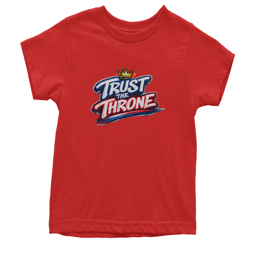 Trust The Throne Crown Philly Hoops Youth T-shirt Red