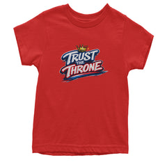 Trust The Throne Crown Philly Hoops Youth T-shirt Red