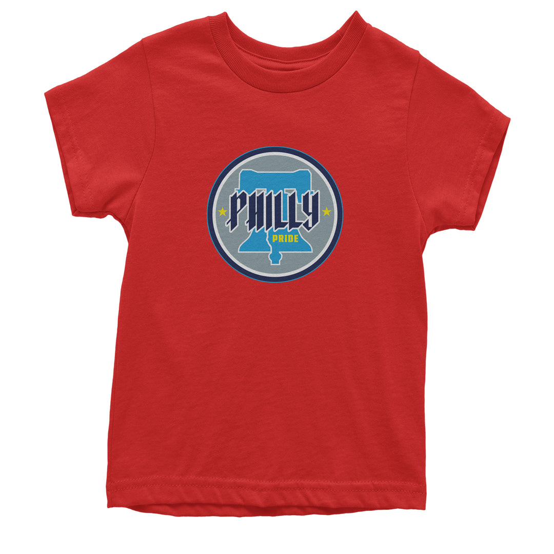 Philly Pride Liberty Bell Youth T-shirt Red