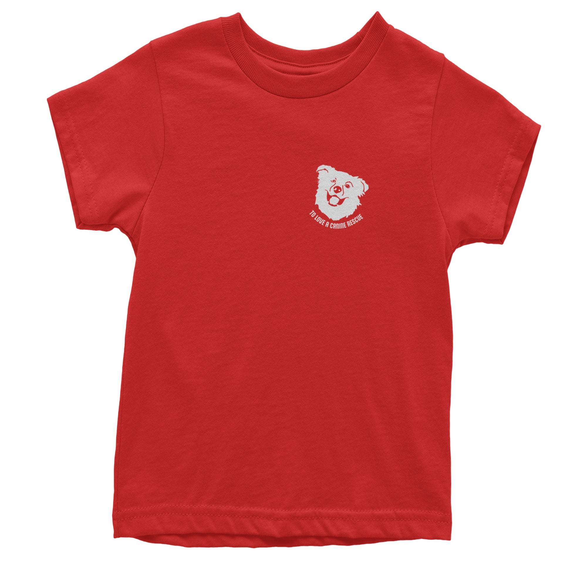 TLC Chelsea's Barking Back Youth T-shirt Red