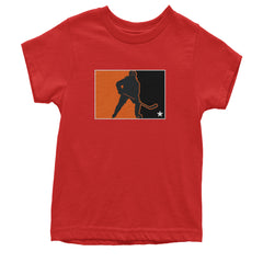 Hockey Enforcer Retro Vintage Youth T-shirt Red