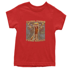 Tung Tung Tung Sahur Enforcer Youth T-shirt Red