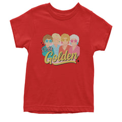 Stay Golden Girls Retro Youth T-shirt Red