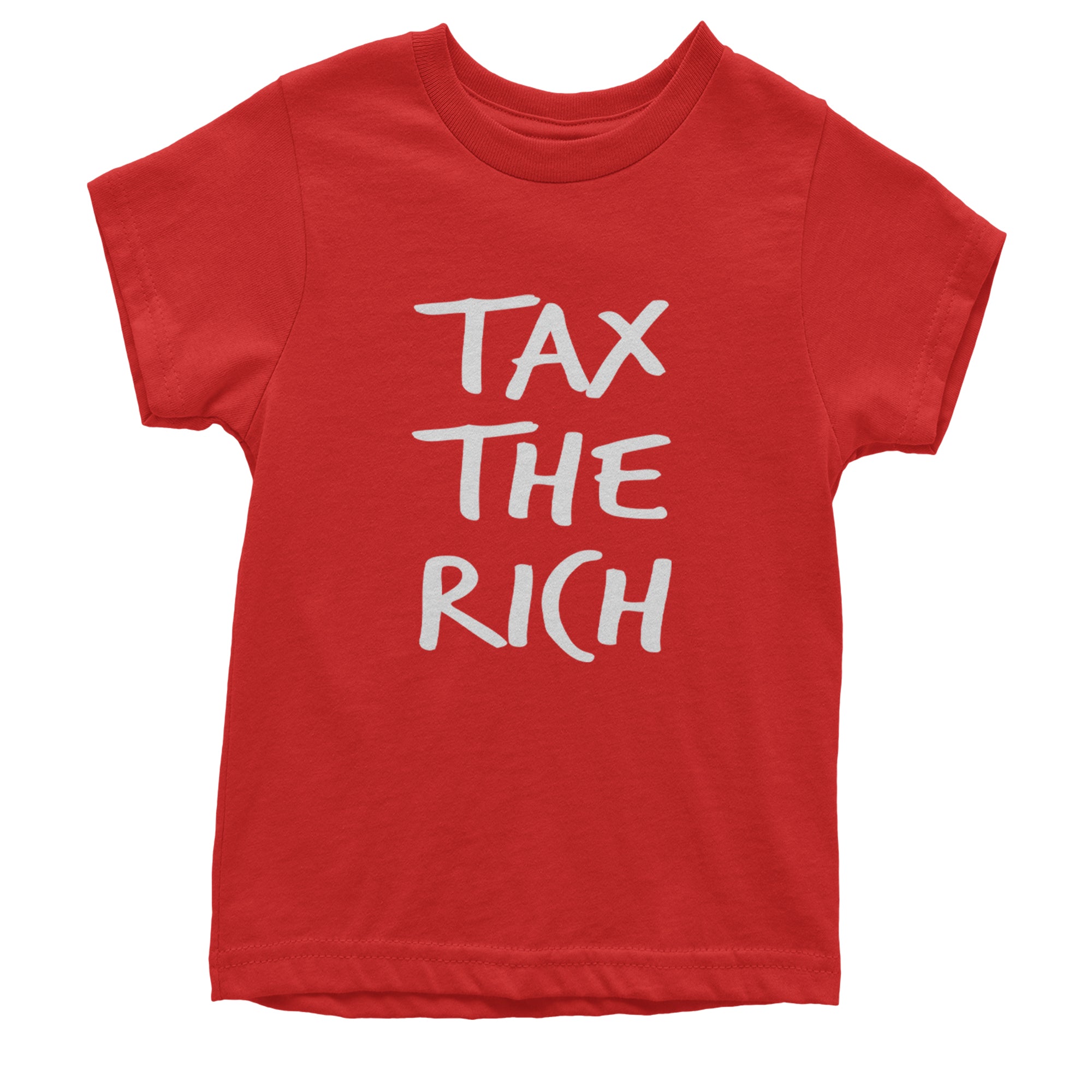 Tax the Rich Protest Wealth Inequality Youth T-shirt Red