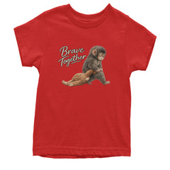 Punch Brave Together Stuffed Animal Youth T-shirt Red