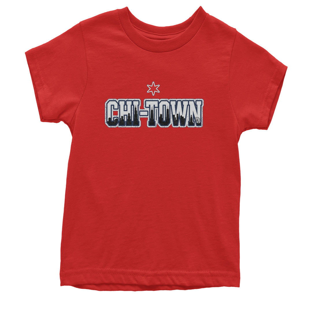 Chicago Chi-Town City Pride Youth T-shirt Red