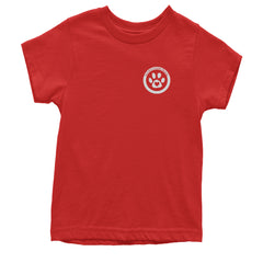 TLC To Love a Canine Dog Rescue White Youth T-shirt Red