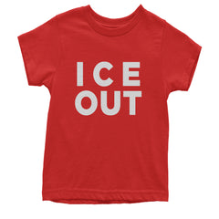 Ice Out Protest Youth T-shirt Red