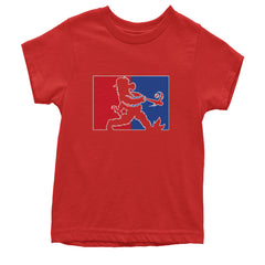 Batter Up Philly Baseball Phan Youth T-shirt Red