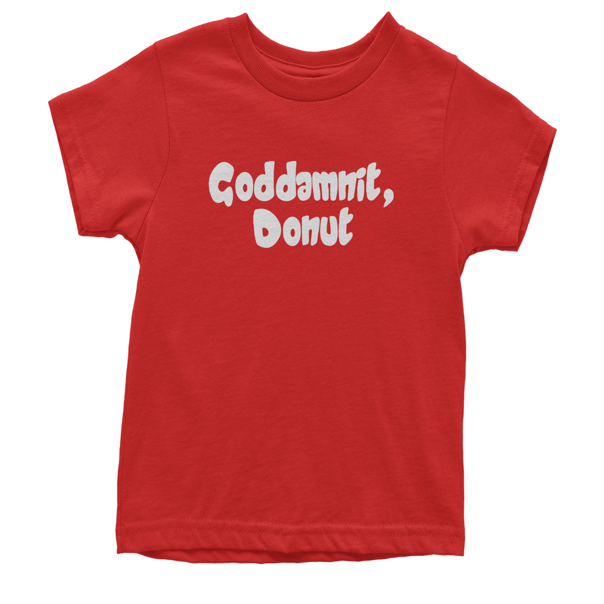 Godd-mnit, Donut Carl Youth T-shirt Red