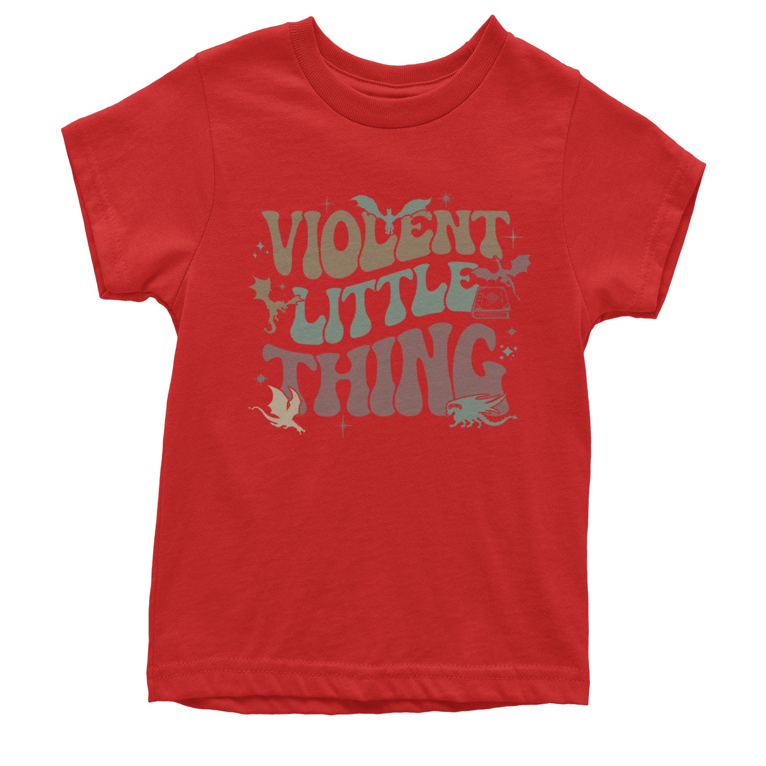 Violent Little Thing Dragon Youth T-shirt Red