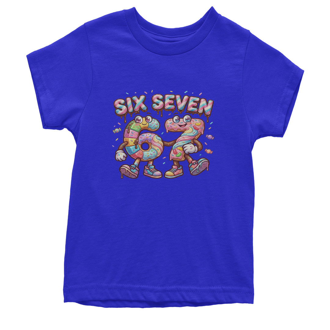 67 Candy Swirl Meme Youth T-shirt Royal Blue