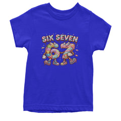 67 Candy Swirl Meme Youth T-shirt Royal Blue